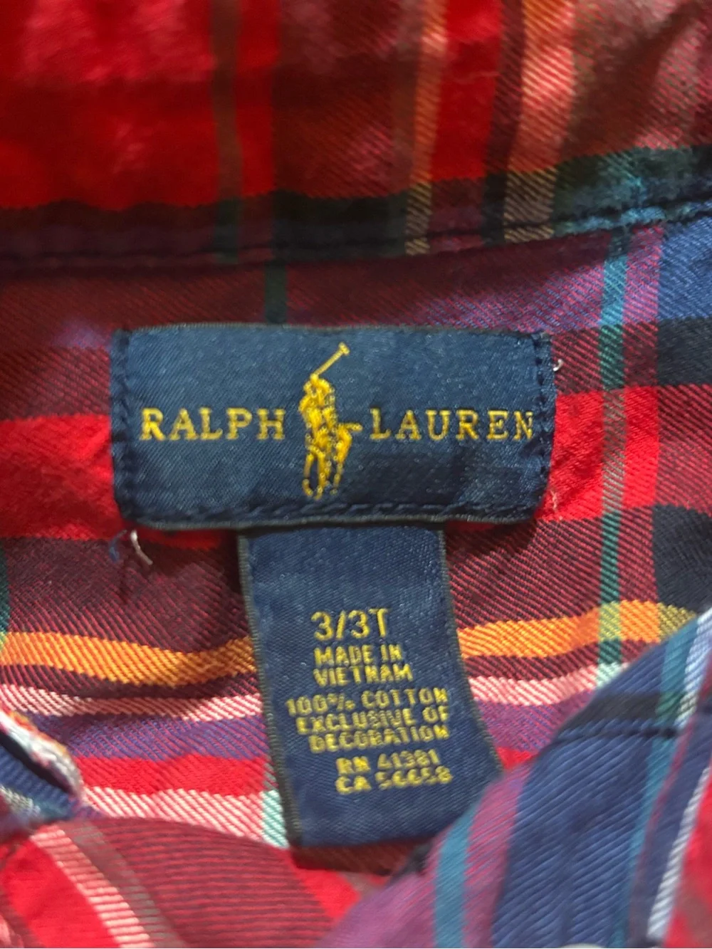 Ralph Lauren Vibrant Multicolor Plaid Polo Button Down Shirt